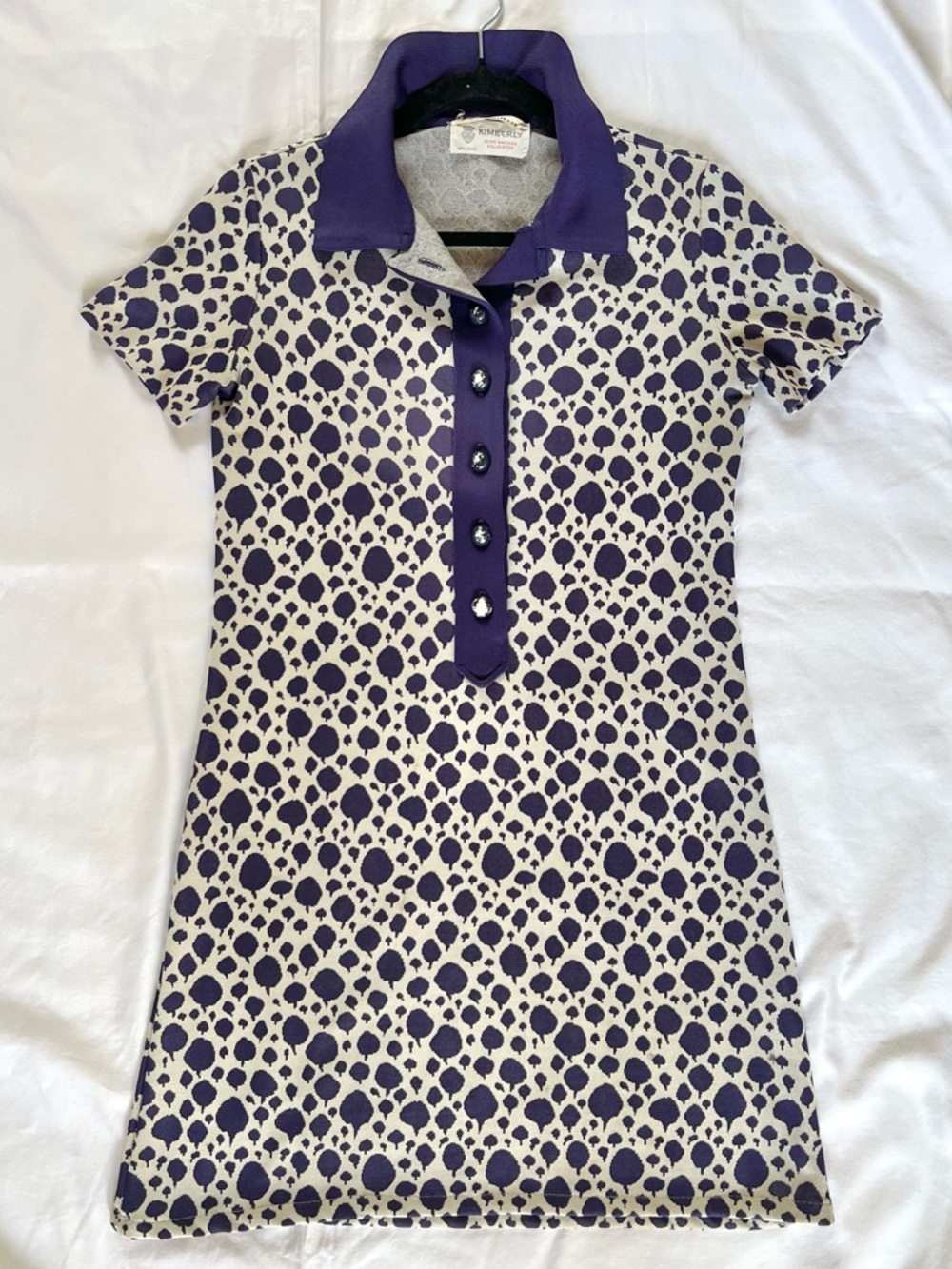 Vintage 1960’s I. Imagnin & Co Kimberly 100% Dacron Polyester Dress Small
